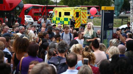 Honderden waren aanwezig bij de rally in Hyde Park.