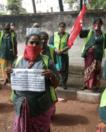 pourakarmika protest