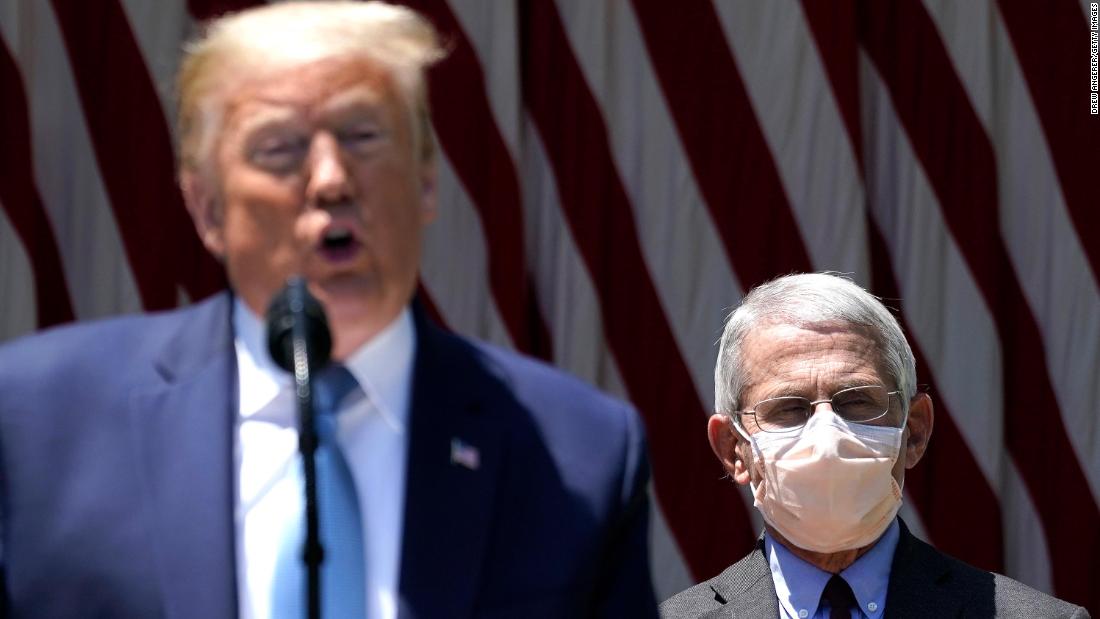 Trump noemt Fauci ‘een beetje een alarmist’ naarmate de gevallen van coronavirus toenemen