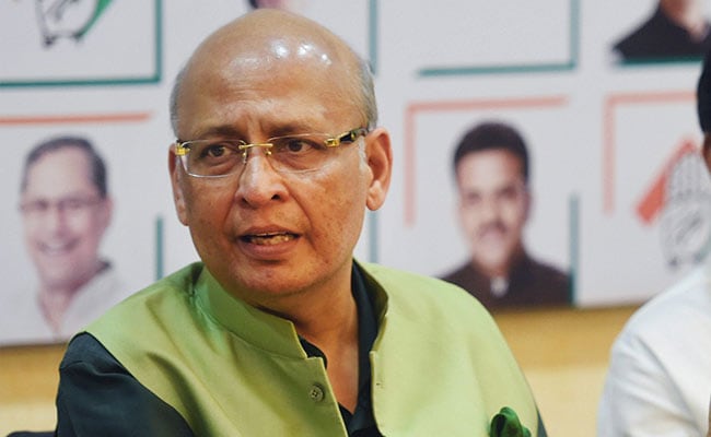 Abhishek Singhvi over het telefoontje van Sachin Pilot