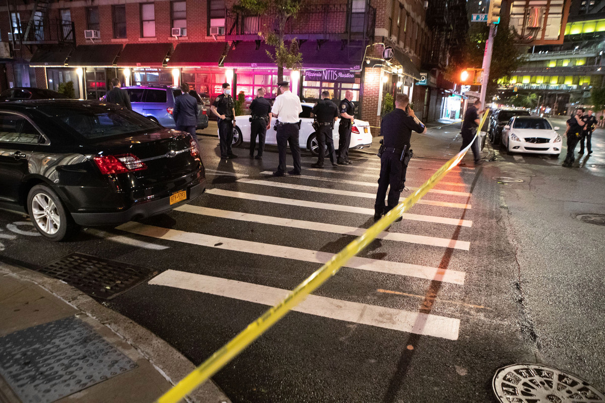 Slechts drie mensen schoten in NYC tijdens Tropical Storm Isaias