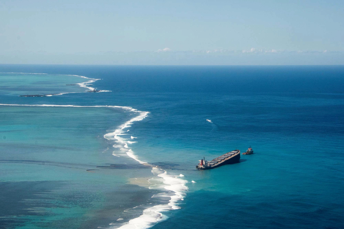 Het zeeleven rond Mauritius sterft terwijl de olieramp van Japanse schepen zich verspreidt