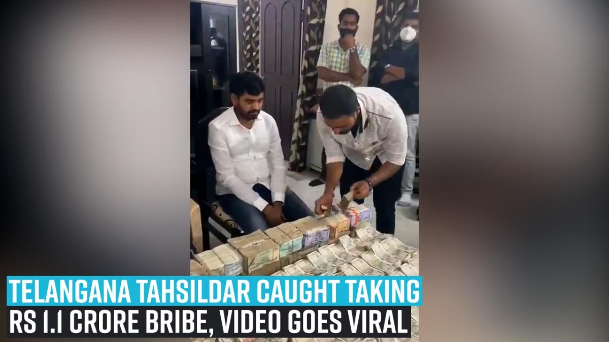 Telangana bribery case: Tahsildar caught red-handed while accepting Rs 1.1 crore bribe