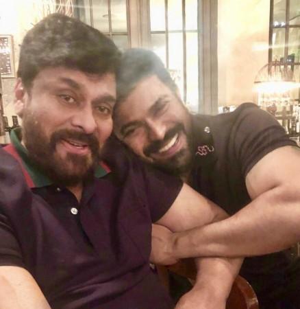 Ram Charan met Chiranjeevi