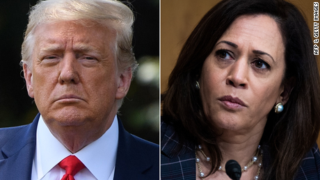 Trump & # 39; s liegen over Kamala Harris vergroot racistische thema's van zijn campagne