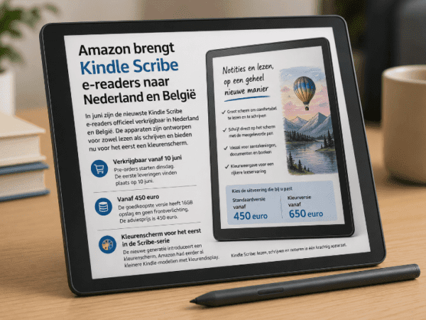 Amazon brengt Kindle Scribe e-readers naar Nederland en België