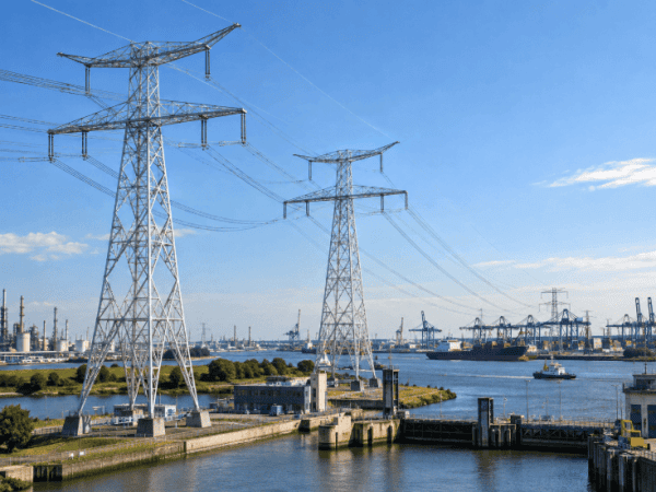 Zwaardere hoogspanningsverbinding tussen Nederland en België officieel in gebruik Zwaardere hoogspanningsverbinding tussen Nederland en België officieel in gebruik